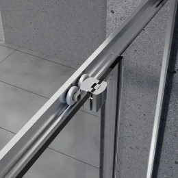 AZ-R36-100-MGR-CL Душевое ограждение VIENNA SQP-100х100х195-MGR-CL, прозрачное стекло 6 мм, профиль матовый графит