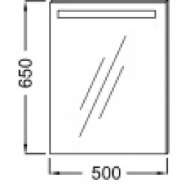 EB1410RU-NF Зеркало, 50 см, с подсветкой