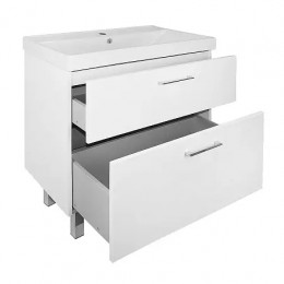 Комплект Тумба Ника 80Н (800*850*475) Напольная с раковиной Tempo 80