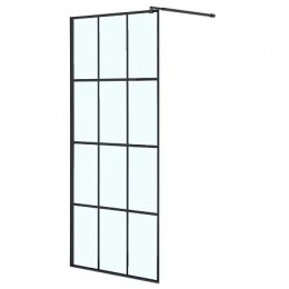 Душевая перегородка Walk-in, стекло лофт клетка CS-W02B-120 120x200, 8  мм, профиль черный матовый