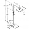 KLUDI LOGO DUAL SHOWER SYSTEM Душевая система с термостатом, арт. 6809805-00