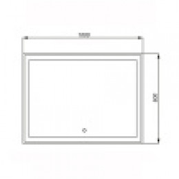 Стиль зеркало 1000*800 с сенсором на подложке КВАДРАТНОЕ