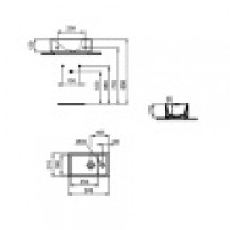 E210901 TEMPO раковина-чаша 37х21 см, 1 отверстие под смеситель, реверсивная версия. Для монтажа на столешнице. Без крепежа.