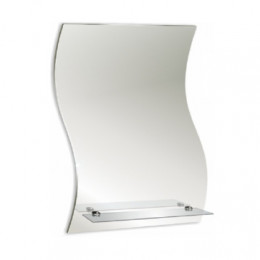 LORANTO зеркало Волна 430х600мм с полкой