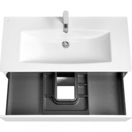 Сохо 100 Тумба Белый глянец (БЕЗ УМЫВАЛЬНИКА"Элина-100")