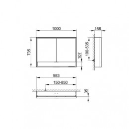 14304171301 Royal  Зеркальный шкаф