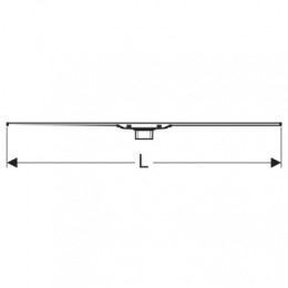 154.450.KS.1 CleanLine20 Крышка душевого канала L=30-90 см, Рамка: электрополированная нержавеющая сталь