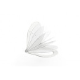 Сиденье для унитаза Uni  Chrome Slim белое