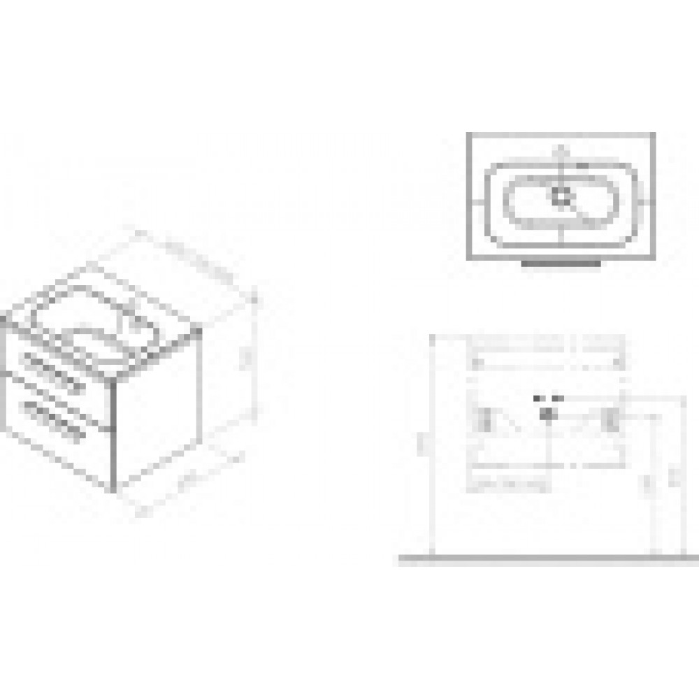 Тумба под умывальник SD 800 CHROME II белая