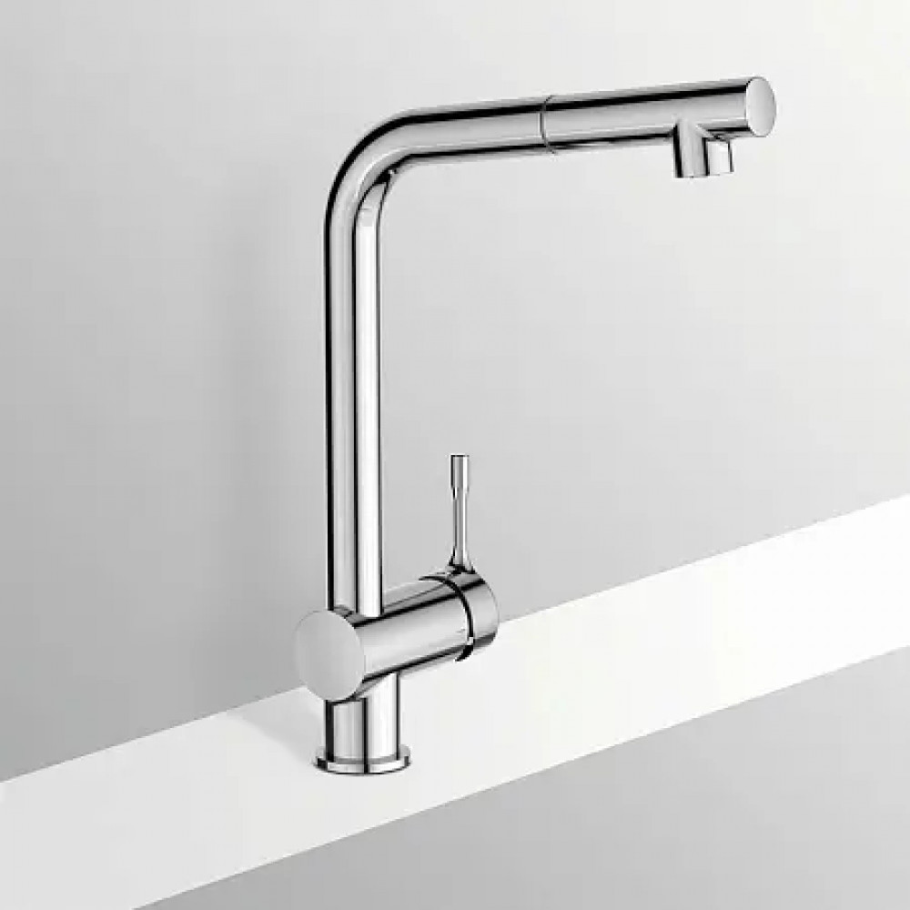 BC176AA CERALOOK Однорукоятковый смеситель для кухонной мойки с высоким поворотным выдвижным изливом (длина излива 207 мм, высота 313 мм)
