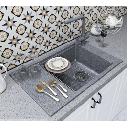 Кухонная Мойка Делия 78 (Серая)NEW