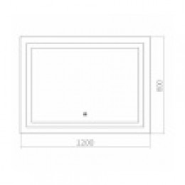 AZARIO зеркало Ливия 1200*800 сенсор выкл