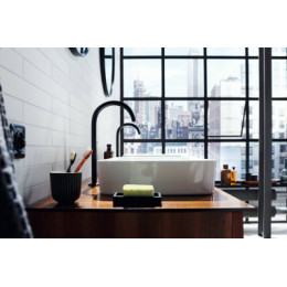 48030670 AXOR One Смеситель для раковины Select 260, для накладной раковины, со сливным клапаном Pus