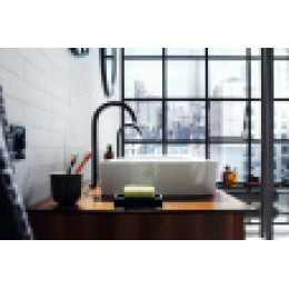 48030670 AXOR One Смеситель для раковины Select 260, для накладной раковины, со сливным клапаном Pus