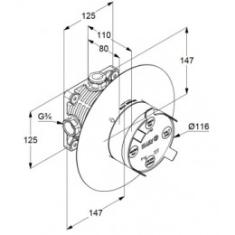 Набор 7 в 1 KLUDI BOZZ с кнопочным дивертером (386590576,88011,6651405-00,6432505-00,6054705-00,6780005-00,6107105-00)