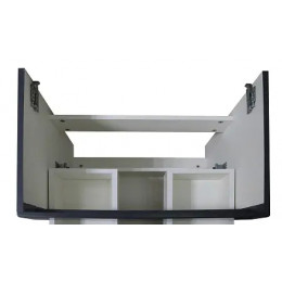 Комплект Тумба Эстима 60/2 подвесная с раковиной Астория 60 Графит