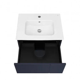 Luna Тумба под раковину 60, 2 ящика, синий