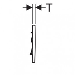 115.883.KH.1 Sigma30 Смывная клавиша для двойного смыва, глянцевый хром/матовый хром
