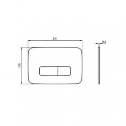 R0123A6 OLEAS™ M3 Механическая панель смыва (черная)