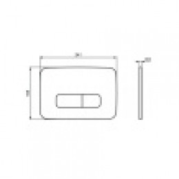 R0123A6 OLEAS™ M3 Механическая панель смыва (черная)