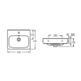 АКВАТОН Нео 50 Умывальник