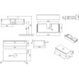Тумба под умывальник SUD 260.01 1100 белый