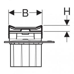 154.450.KS.1 CleanLine20 Крышка душевого канала L=30-90 см, Рамка: электрополированная нержавеющая сталь