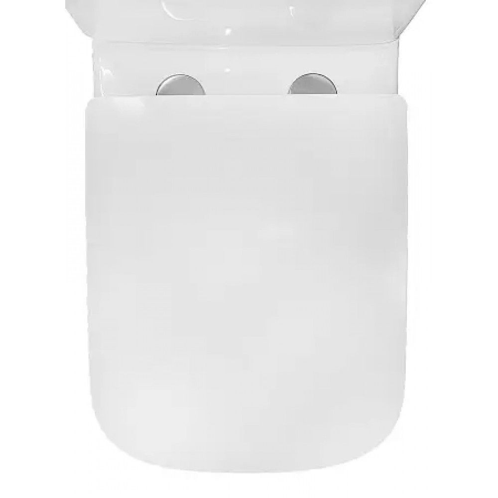 AZ-8303 Унитаз напольный SAVIA с системой смыва Rimless, безободковый с сиденьем микролифт 640*370*810mm