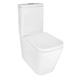 AZ-8303 Унитаз напольный SAVIA с системой смыва Rimless, безободковый с сиденьем микролифт 640*370*810mm