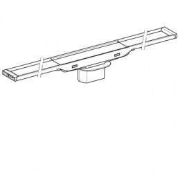 154.450.KS.1 CleanLine20 Крышка душевого канала L=30-90 см, Рамка: электрополированная нержавеющая сталь