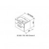 Тумба под умывальник SD 700 CHROME II белая