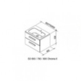 Тумба под умывальник SD 700 CHROME II белая