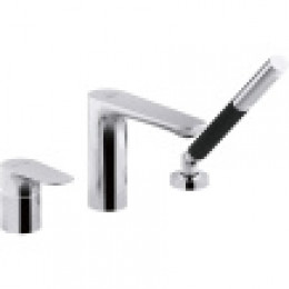 Смеситель на деку ванной на 3 отверстия, хром, E72292-CP ALEO