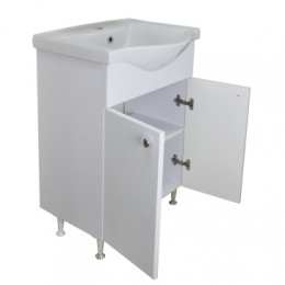 Комплект Тумба Моника New 55 (550*830*440) с раковиной (арт.7055)  Basic 55 (Турция) (2 места)