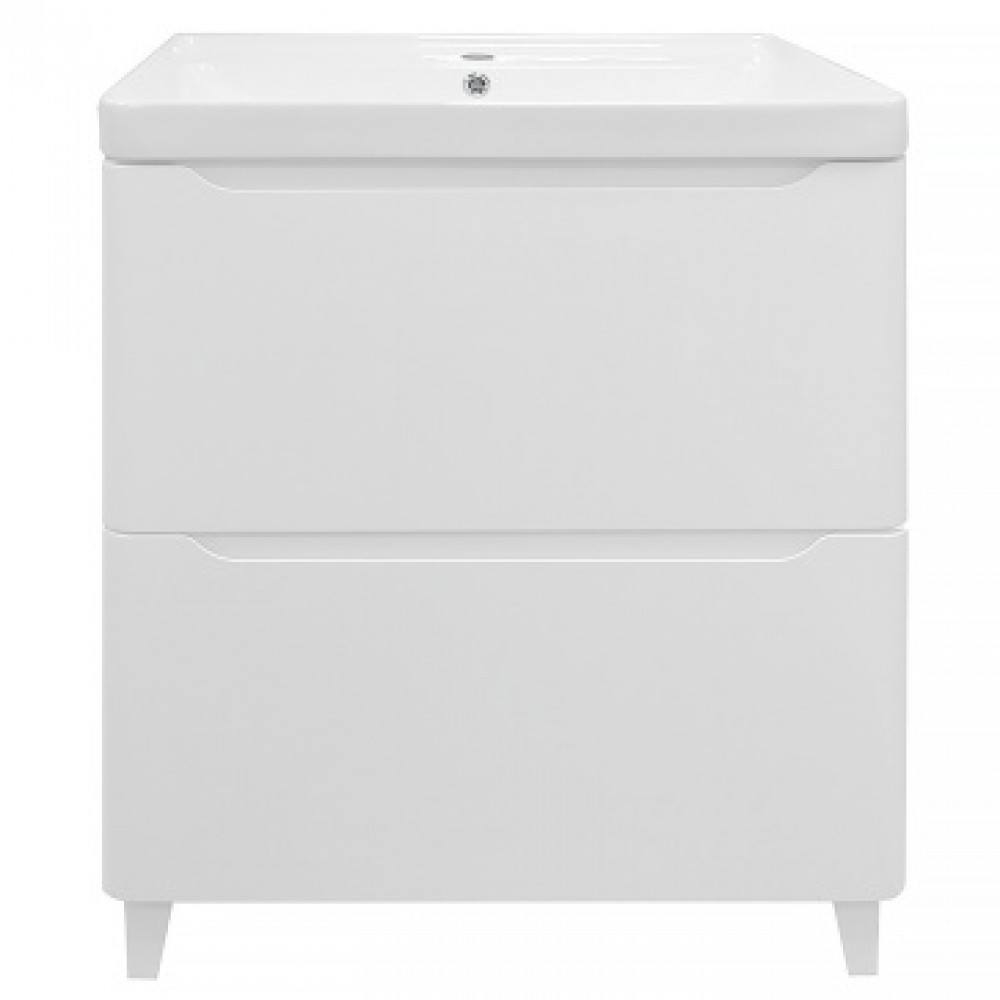 Комплект Тумба LOTOS 60/2 Н (615х475х835) напольная с раковиной Monte 60