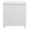 Комплект Тумба LOTOS 60/2 Н (615х475х835) напольная с раковиной Monte 60