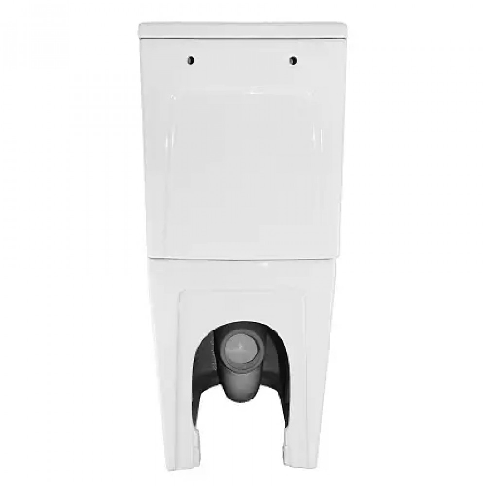 AZ-8303 Унитаз напольный SAVIA с системой смыва Rimless, безободковый с сиденьем микролифт 640*370*810mm