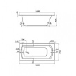 МОНАКО XL ванна акриловая прямоугольная 160х75 белая