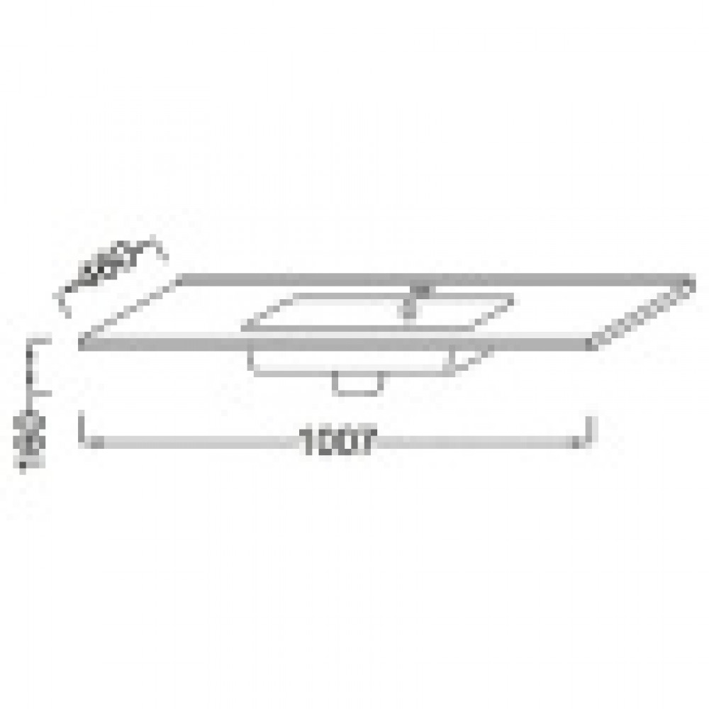 EXUA112-00 OLA Раковина 101*46 см, подходит к мебели TOLBIAC, белый