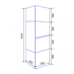 Пенал Эстима 35 подвесной правый