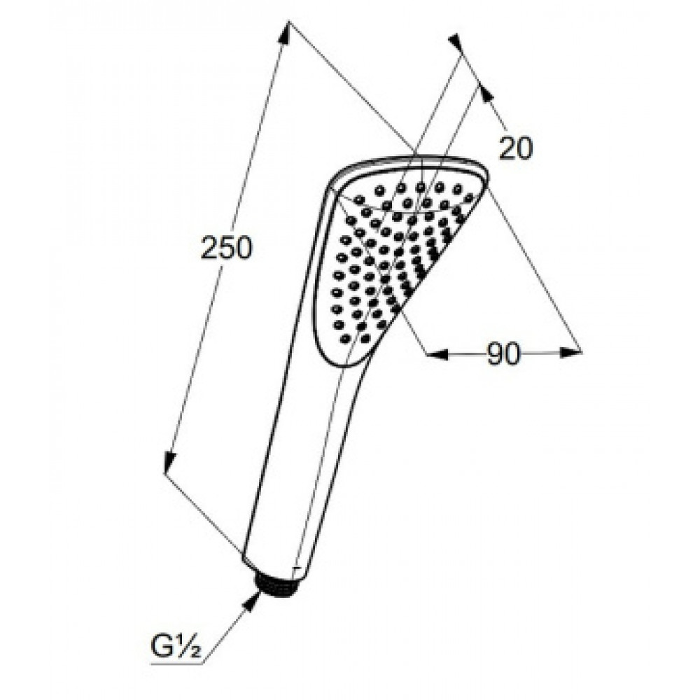 KLUDI FIZZ Душевая лейка 1S, арт. 6760005-00