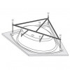 ATHENA Каркас к ванне + ножки S3, 150x150