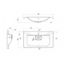 Шерилл Раковина 850 белая