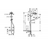 27264400 Душевая система с термостатом Crometta 160 1 jet