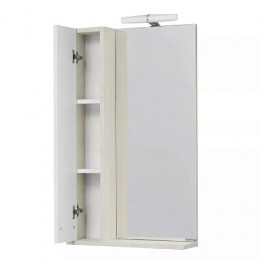 БЕККА 50 Зеркало-Шкаф (Белый/Дуб Сомерсет)