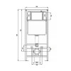 AZARIO NEW-TS 1 Инсталляция для подвесного унитаза 3/8л (без клавиши) Azario 500×110×1127мм