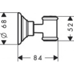 16325820 Axor Montreux Держатель ручного душа, шлифованный никель
