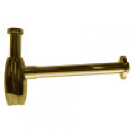 Сифон без выпуска для умывальника G 1 1/4 латунь, бочонок, БРОНЗА,блистер. AZARIO