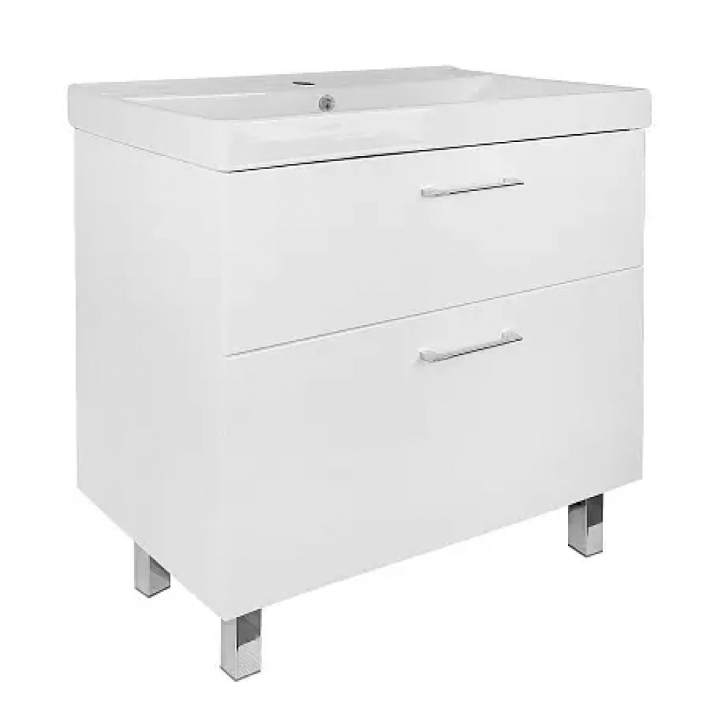Комплект Тумба Ника 80Н (800*850*475) Напольная с раковиной Tempo 80