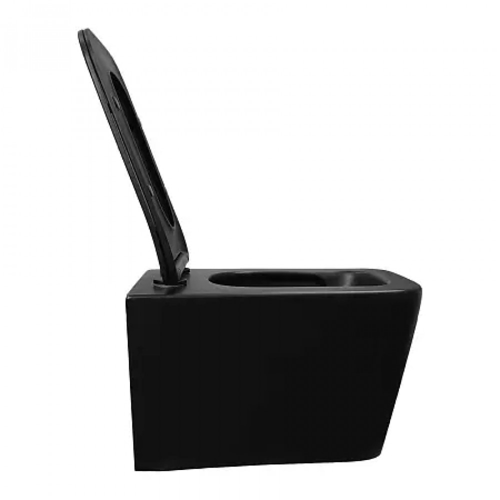 Dezi Black унитаз подвесной, с функцией Торнадо, с сиденьем дюропласт, микролифт (1 место)